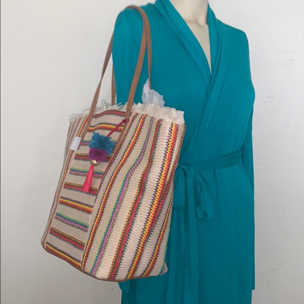 Tassel tote beach bag - Picture 2 of 5